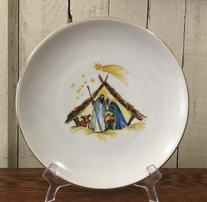 Hutschenreuther Germany Porzellan Krippe Stechpalme Familie Speiseteller Deko - Bild 1 von 8