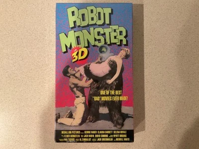 Robot Monster in 3D (VHS, 1990) George Nader, Claudia Barrett - Sealed - Image 1 of 4