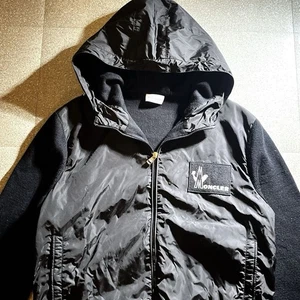 L Size Moncler Patch Knit Switch Nylon Jacket Parka Blouson Wool Men s MONCLER M - Picture 1 of 10