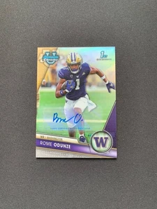 2023 Bowman University Chrome #138 Rome Odunze Rookie Auto Refractor /499 RC - Picture 1 of 2