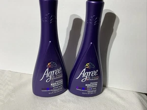 Agree Pro Salon Protein Keratin Shampoo Color Safe Lot Of TWO 12.5 oz New - Picture 1 of 3
