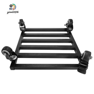 Soporte de carro de plantas de aluminio para maceta de patio de 4 ruedas rodantes de 12"" Foto 1 de 4