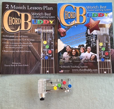 CHORD BUDDY Guitar Learning System Teaching Aid Book Lesson App RIGHT Chordbuddy - Image 1 of 4