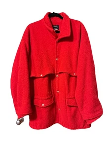 Abrigo de lana vintage años 60 Pioneer Sportswear para hombre talla grande rojo - Imagen 1 de 9