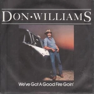 Don Williams We've Got A Good Fire Goin' 7" vinyl UK Capitol 1986 B/w shot full - Imagen 1 de 1