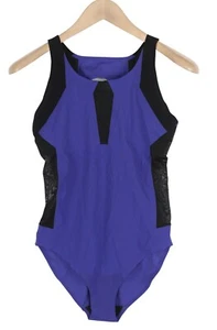 SWEATY BETTY Devant Dance Leotard Women Jumpsuit M High Stretch Cut-Out Mesh - Picture 1 of 8