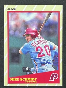 MIKE SCHMIDT 1989 Fleer Baseball SuperStars #36 Philadelphia Phillies HOF - Picture 1 of 2
