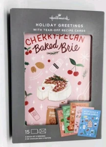 Caja de 15 tarjetas de Navidad con sobres y tarjetas de recetas desmontables 5 diseños - Imagen 1 de 5