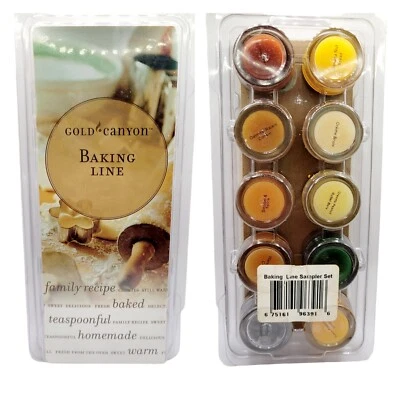 Lote 10 cápsulas aromáticas Gold Canyon línea para hornear muestreador de aromas Brulee azúcar especia nuevo Foto 1 de 4