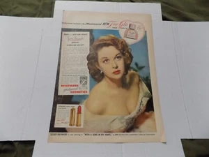 LIFE 1951 PRINT AD WESTMORE COSMETICS HOLLYWOOD SUSAN HAYWARD FILM MAKE UP - Picture 1 of 1