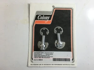 KIT DE MONTAJE DE PERNO DE BLOQUEO DEL TUBO DE ESCAPE HARLEY SHOVELHEAD - Imagen 1 de 1