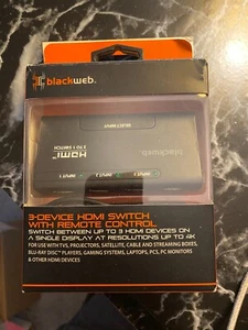 HDMI 3-Device Switch With Remote Control BWA17AV012 by Blackweb  - Picture 1 of 2