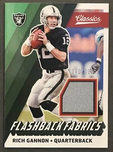 2017 Panini Classic Football Flashback Fabrics Rich Gannon 340/399 #FF-RG - Bild 1 von 2