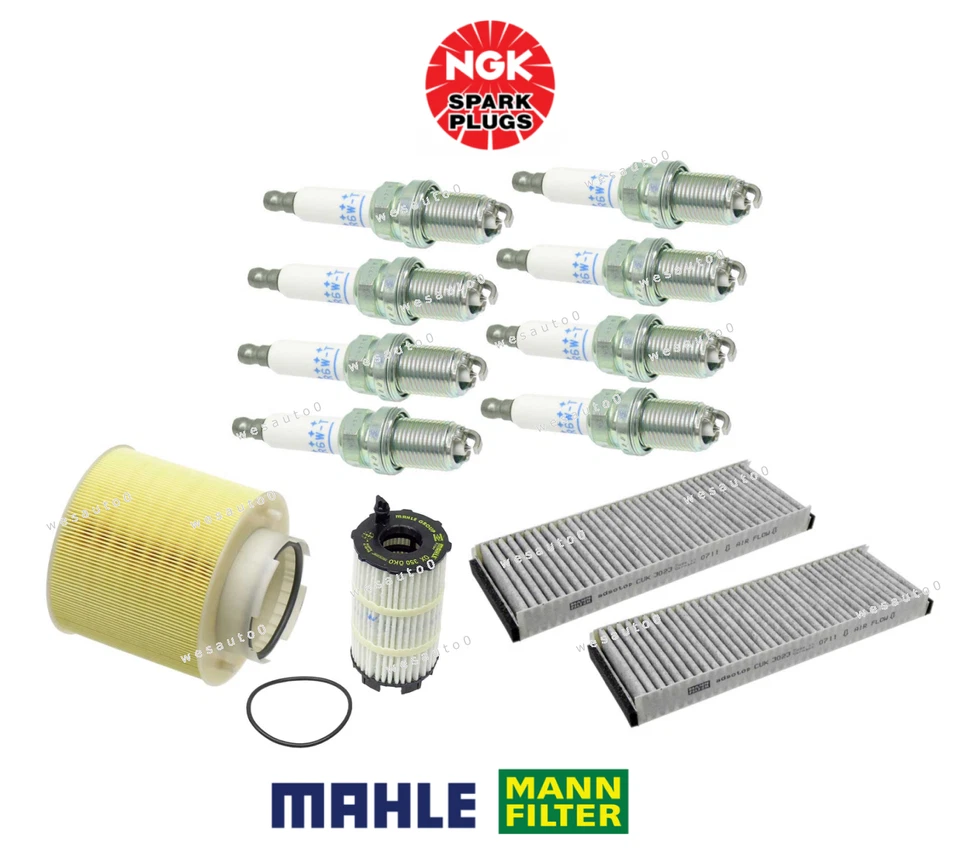 Настраиваемый комплект свеча зажигания и воздушный масляный салонный фильтр переменного тока от оригинального производителя 12 шт для Audi A6 Quattro V8 - Изображение 1 из 1