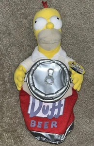 Matt Groening Homer Holding Duff Beer Can Plush Doll - Imagen 1 de 6