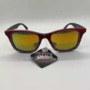 Mops Damen Retro Sonnenbrille Cat Eye grau verspiegelte Gläser Stoff Material Gestell - Bild 1 von 9