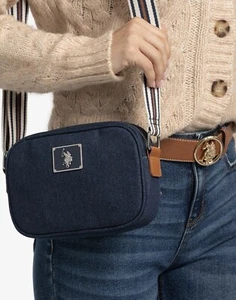 U.S. Polo Assn. Denim Crossbody Bag - Picture 1 of 10