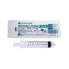 Livingstone Syringe 10Ml Luer Lock White Hypo Sterile 100/Bx