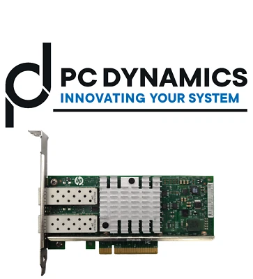 HP 560SFP+ 560SFP 665249-B21 669279-001 10Gb 2-port Gigabit Network Card - Immagine 1 di 2