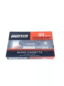 Neu DigiTech Typ I leer 90 Minuten Audio Kassette Band geräuscharm (zerrissene Verpackung) - Bild 1 von 4