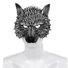 Luxus Wolf halbe Gesichtsmaske Cosplay Kostüm Maskerade Kostüm für Party