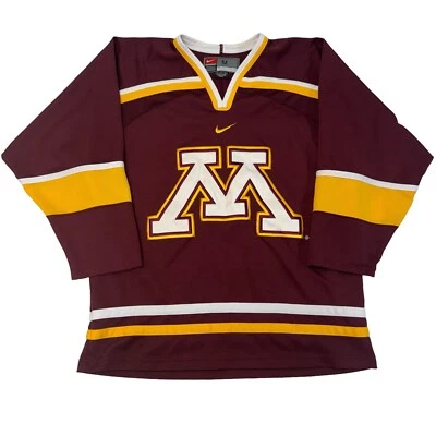 Nike Minnesota Gophers Burgundy Hockey Team Jersey Size Medium College - Image 1 of 4