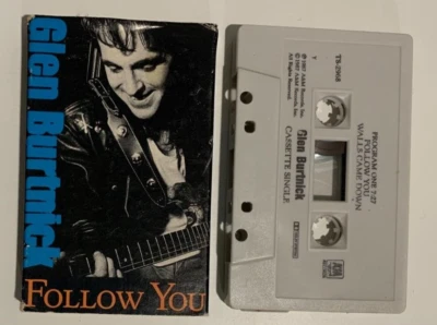 GLEN BURTNICK Follow You Cassette Tape Cassingle AOR 2 Tracks - Image 1 of 2