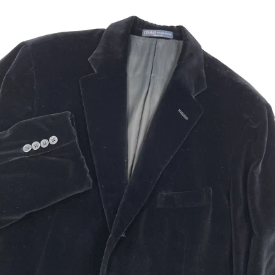 Blazer de terciopelo POLO Ralph Lauren para hombre 44R chaqueta para fumar hecha en ITALIA de colección años 90 Foto 1 de 4