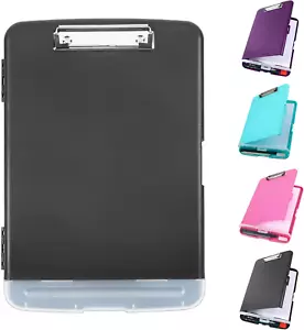 Clipboard with Storage, Large Capacity Nursing Clipboards with Low Profile Clip, - Picture 1 of 12