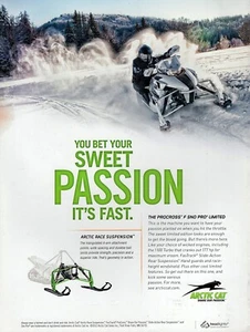 Arctic Cat ProCross F Sno Pro Limited 2013 moto de nieve anuncio en color original - Imagen 1 de 1