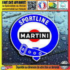 2 Stickers autocollant Martini sporline sponsor Rallye Moto F1 Racing decal