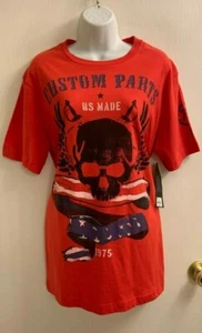 NWT VINTAGE HELIX 100% COTTON RED & BLACK GRAPHIC SHIRT LG RE:$28.00 - Picture 1 of 4