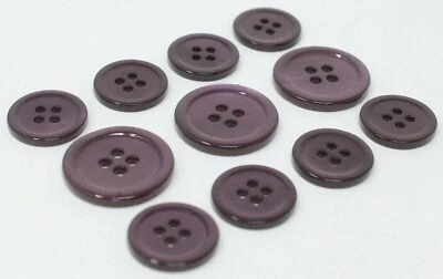 Conjunto de botones de madreperla púrpura (MOP) para traje, blazer o abrigo deportivo Foto 1 de 2