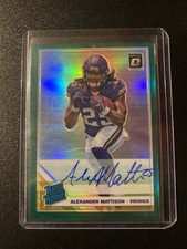 2019 Donruss Optic Green /5 Alexander Mattison auto Minnesota Vikings