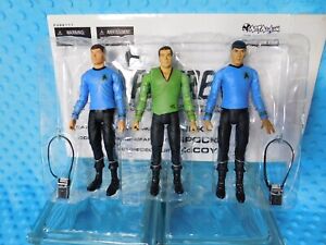 Star Trek Art Asylum Wave one Kirk Spock & McCoy  Original Series Action Figures
