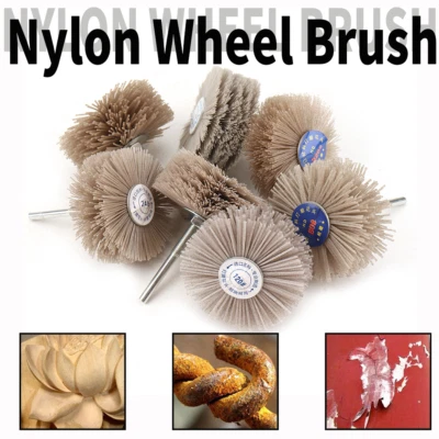 80mm Nylon Wheel Brush Abrasive Grinding Polishing Buffing Wheel For Rotary Tool - Image 1 of 4