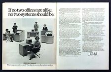 1977 IBM Office System 6 Computer & Components photo 2-page vintage print ad
