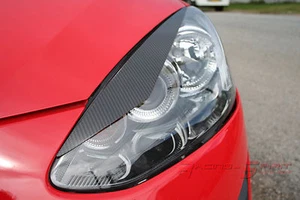 REAL 3D GLOSS CARBON FIBER STYLISH EYEBROWS 07-14 MAZDA2 DE SPORT MAZDASPEED JDM - Picture 1 of 6