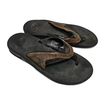 Sandálias tanga Reef masculina couro flip flop 12 abridor de garrafa GORP conforto - Imagem 1 de 4