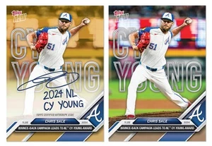 20 UNSEARCHED - 2024 MLB Topps NOW CY YOUNG - TARIK SKUBAL OS3 & CHRIS SALE OS4 - Picture 1 of 6