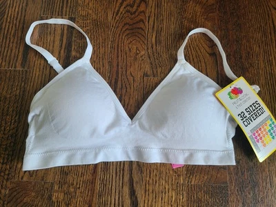 Sujetador de salón Fruit Of The Loom Junior estilo FT514 pequeño blanco Foto 1 de 4