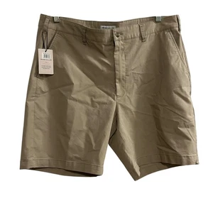 Peter Millar Crown Comfort Classic Fit Khaki Chino Shorts Mens Size 36 ME0B16 - Picture 1 of 8