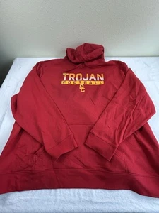 USC Hoodie Mens Fanatics Sz 4XL Red Trojans Logo Sweatshirt Pullover New - Picture 1 of 4