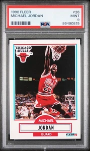 1990 Fleer Michael Jordan #26 PSA 9 MINT Chicago Bulls - Picture 1 of 2