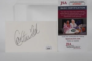 Tarjeta índice de firma Carlton Fisk autografiada con certificado de autenticidad #R386 - Imagen 1 de 1