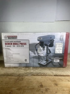 MACCHINA CENTRALE 8" 5 VELOCITÀ TRAPANO PRESSA DA BANCO con FARO DI LAVORO #60238 - Foto 1 di 8