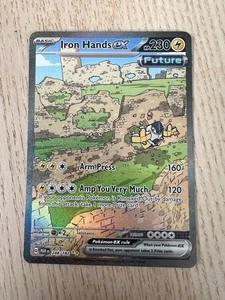 Pokemon: 1x Iron Hands ex - 248/182 - Special Illustration Rare - NM SV Paradox  - Picture 1 of 2