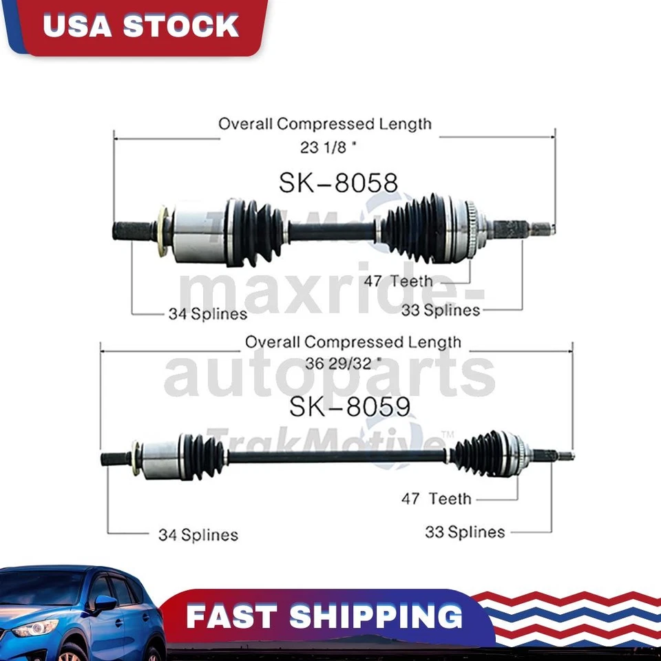Junta de eje CV del lado del conductor del pasajero delantero para Chevrolet Optra 2004 2005 2006 Foto 1 de 3