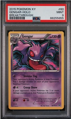 2015 POKEMON XY BREAKTHROUGH GENGAR #60 HOLO PSA 9 MINT #118288409 - Image 1 of 3