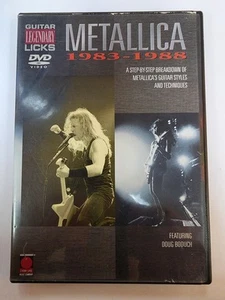 Metallica Guitar Legendary Licks Metallica 1983-1988 DVD- Pre Owned - Acceptable - Picture 1 of 1